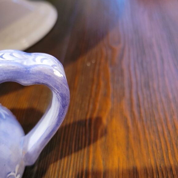 Lavender coffee cup with plate set - Picture 5 of 5